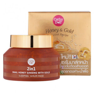 Cathy Doll Secret Recipe 2in1 Snail Honey Ginseng With Gold Sleeping Serum Mask 70g